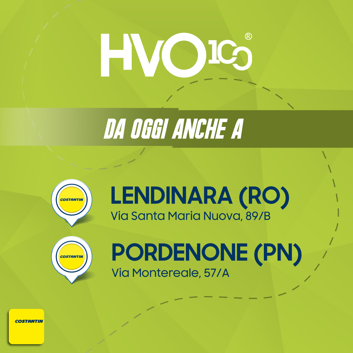 Nuove aperture HVO100®